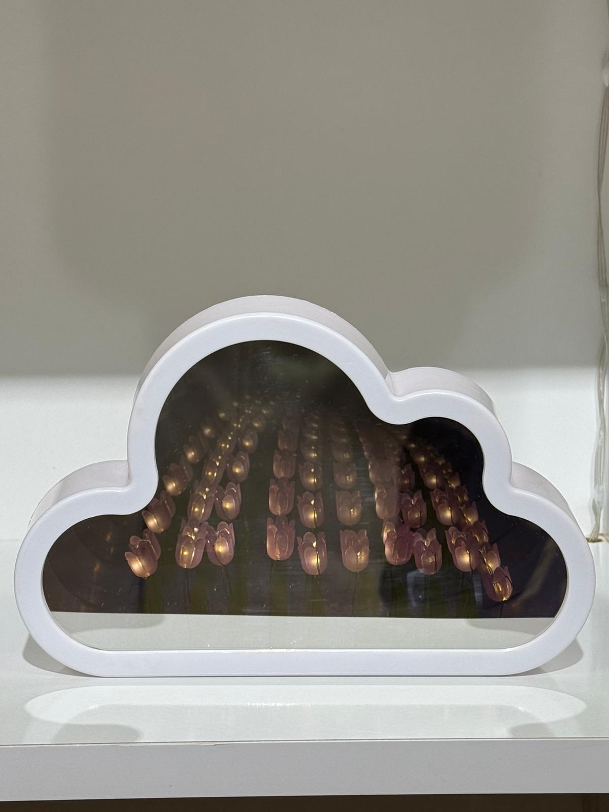  Işıklı Sonsuz Lale Dekoratif Ayna